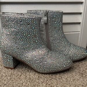 Link Sparkling Silver Kids Boots